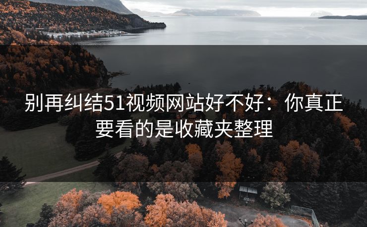 别再纠结51视频网站好不好:你真正要看的是收藏夹整理