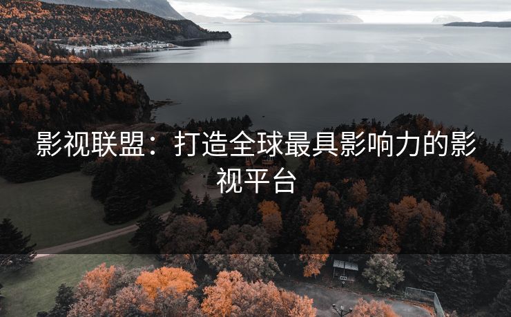 影视联盟：打造全球最具影响力的影视平台